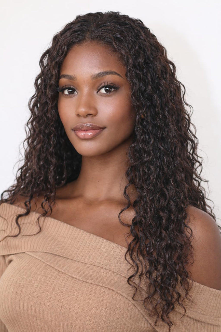ManeMajesty Water Wave 13x4 Lace Front Glueless Human Hair Wig - FT-2312F - B0CC55RVQS