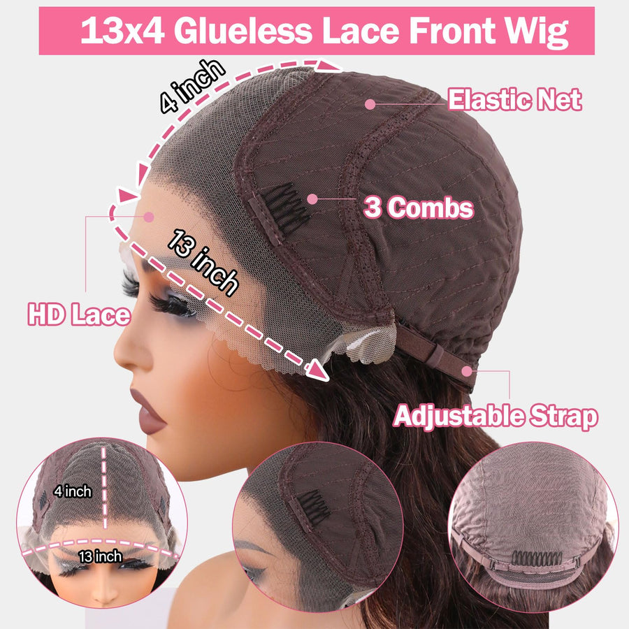 ManeMajesty Deep Wave 13x4 Lace Front Human Hair Wig - FT-2312H - B0CC55S1GF