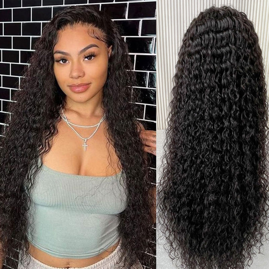 ManeMajesty Deep Wave 13x4 Lace Front Human Hair Wig - FT-2312J - B0CC5787PB