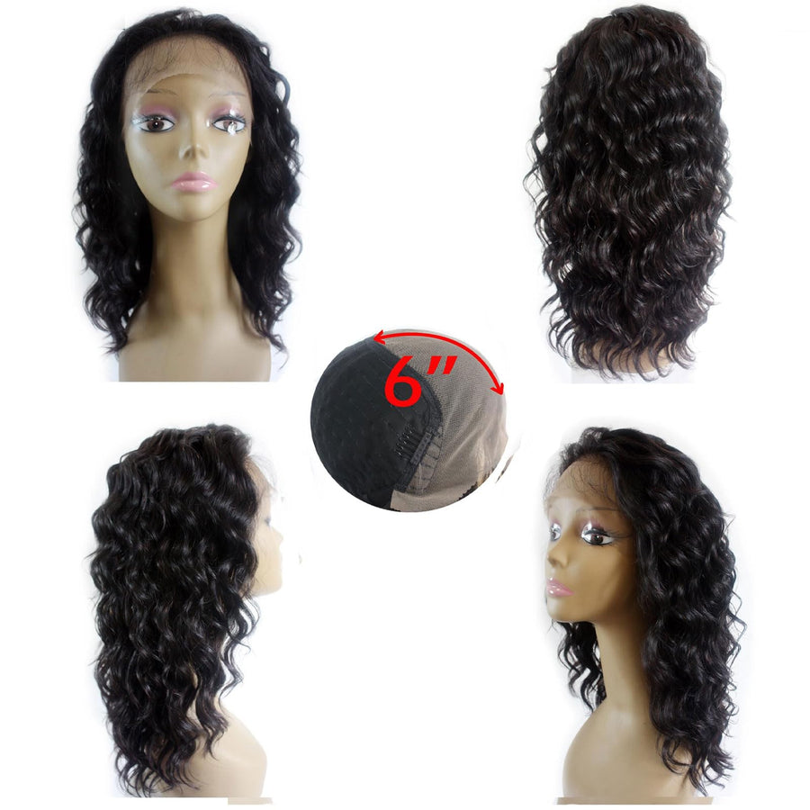 ManeMajesty 16 Inch Body Wave 13x6 Lace Front Glueless Wear and Go Human Hair Wig - FT-2079-C-1 - B0CLJBQV6N