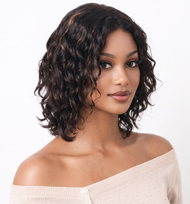 ManeMajesty Body Wave T Part Lace Front Glueless Wear and Go Human Hair Wig