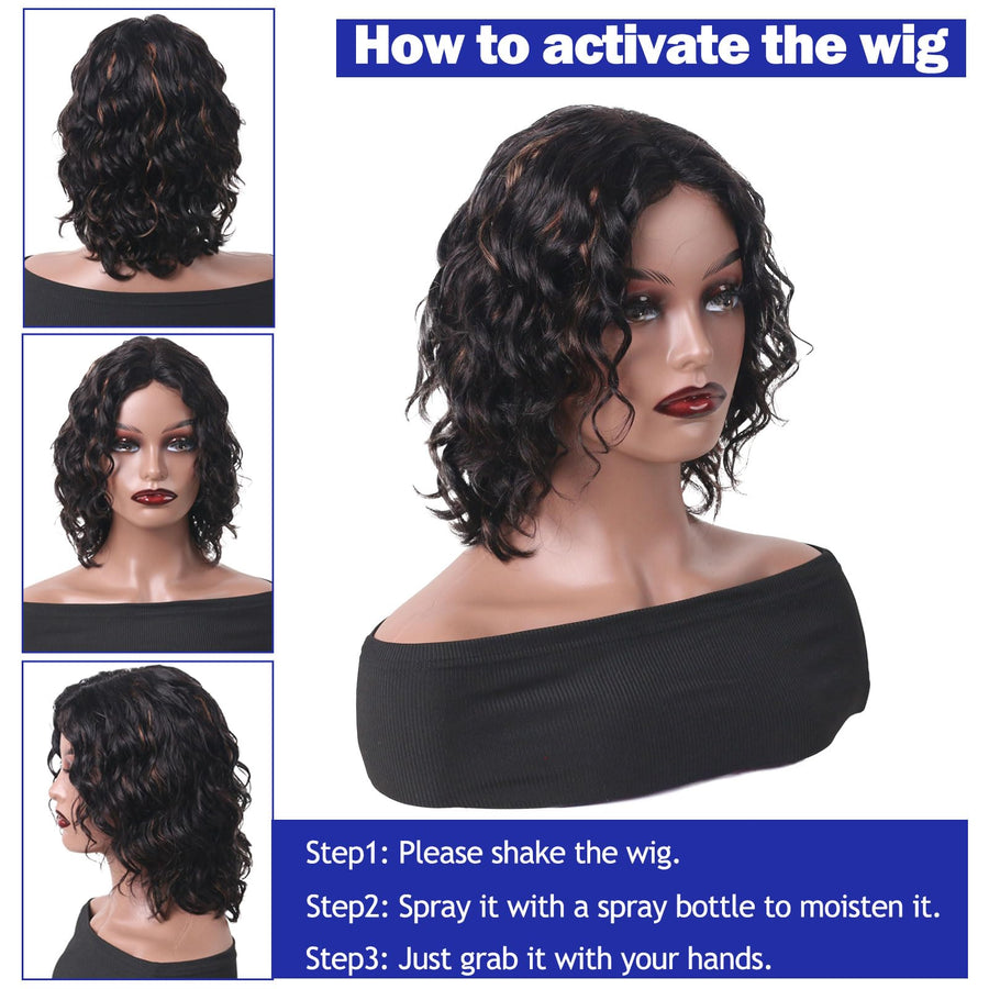 ManeMajesty Body Wave T Part Lace Front Glueless Wear and Go Human Hair Wig - FT-2213-FS1B/30 - B0CMWN9BN7