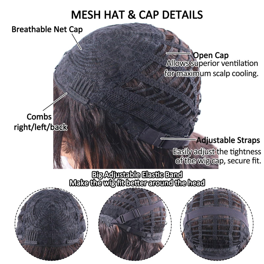 ManeMajesty 10 Inch Curly Lace Front Bob With Bangs Glueless Wear and Go Human Hair Wig - FT-1555-FS1B/30 - B0DT49WRCH