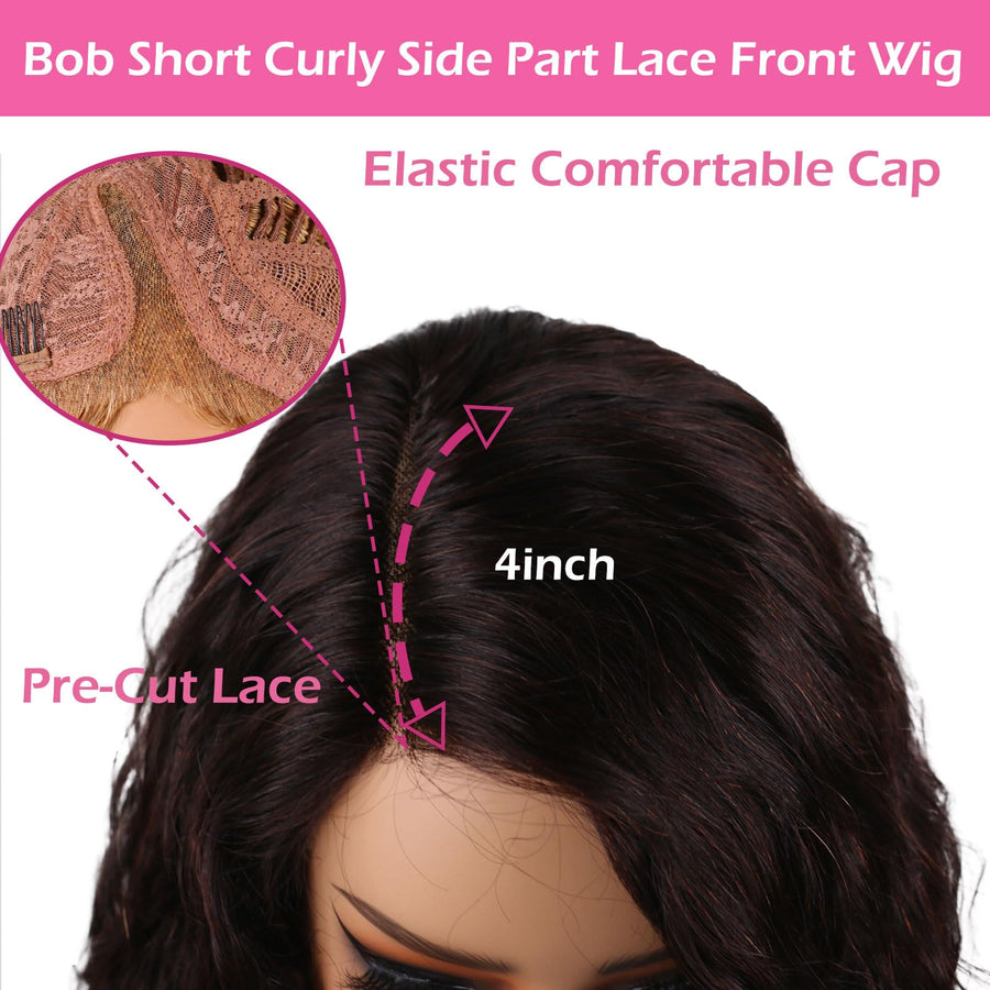 ManeMajesty 18 Inch Body Wave Lace Front Glueless Human Hair Wig - FT-1845-N - B0F28JQR7R