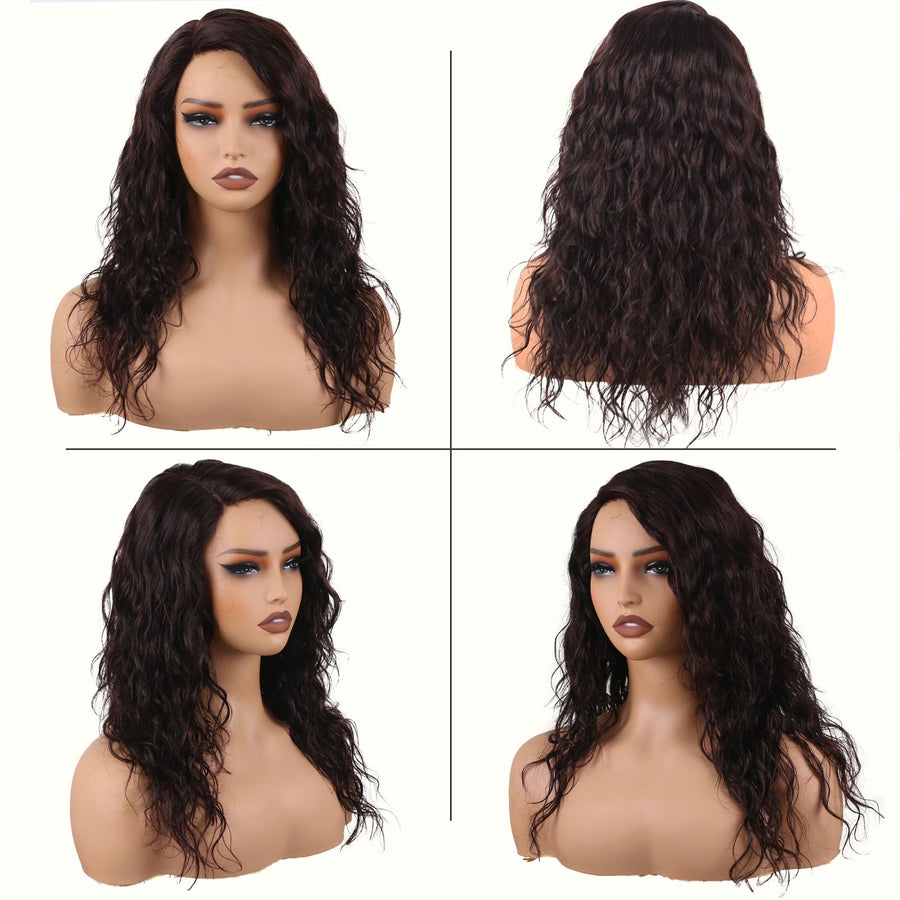 ManeMajesty 18 Inch Body Wave Lace Front Glueless Human Hair Wig - FT-1845-N - B0F28JQR7R
