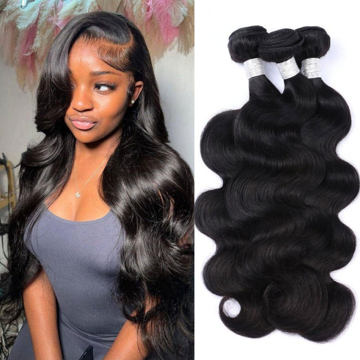 ManeMajesty Body Wave Brazilian Human Hair Bundles