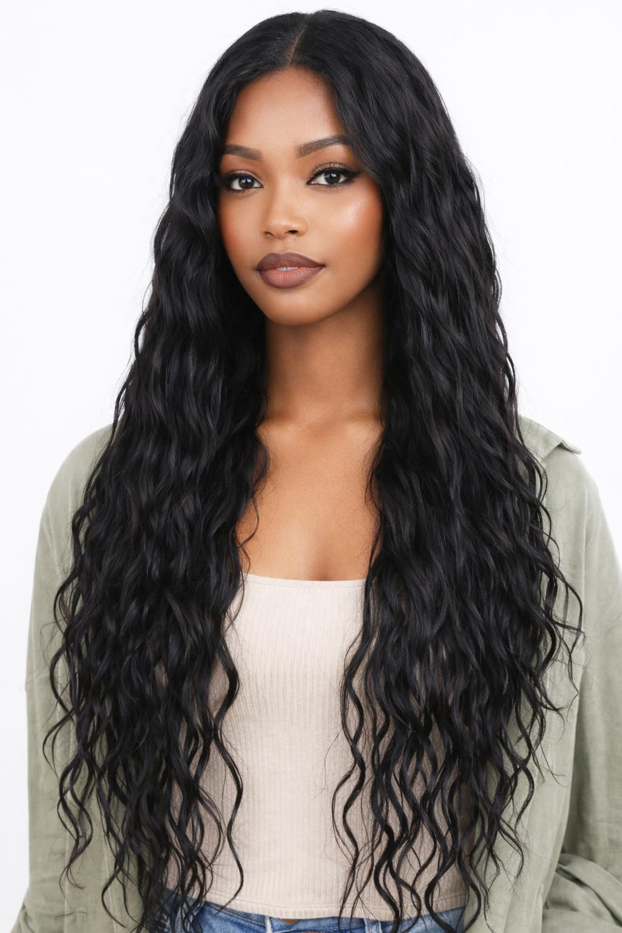 ManeMajesty Body Wave Human Hair Wig - FT-2223J-1B - B0F4D8DJKN