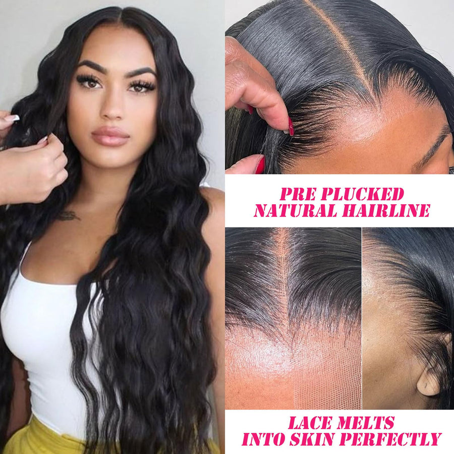 ManeMajesty Body Wave Human Hair Wig - FT-2223H-1 - B0F4D9TLZS