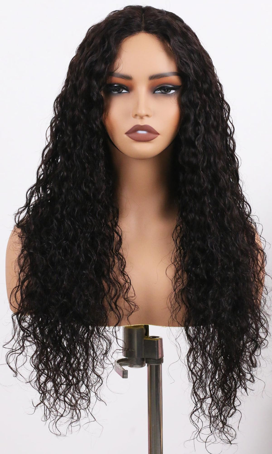 ManeMajesty Deep Wave Human Hair Wig - FT-2222H-1B - B0F4DDQ1J1