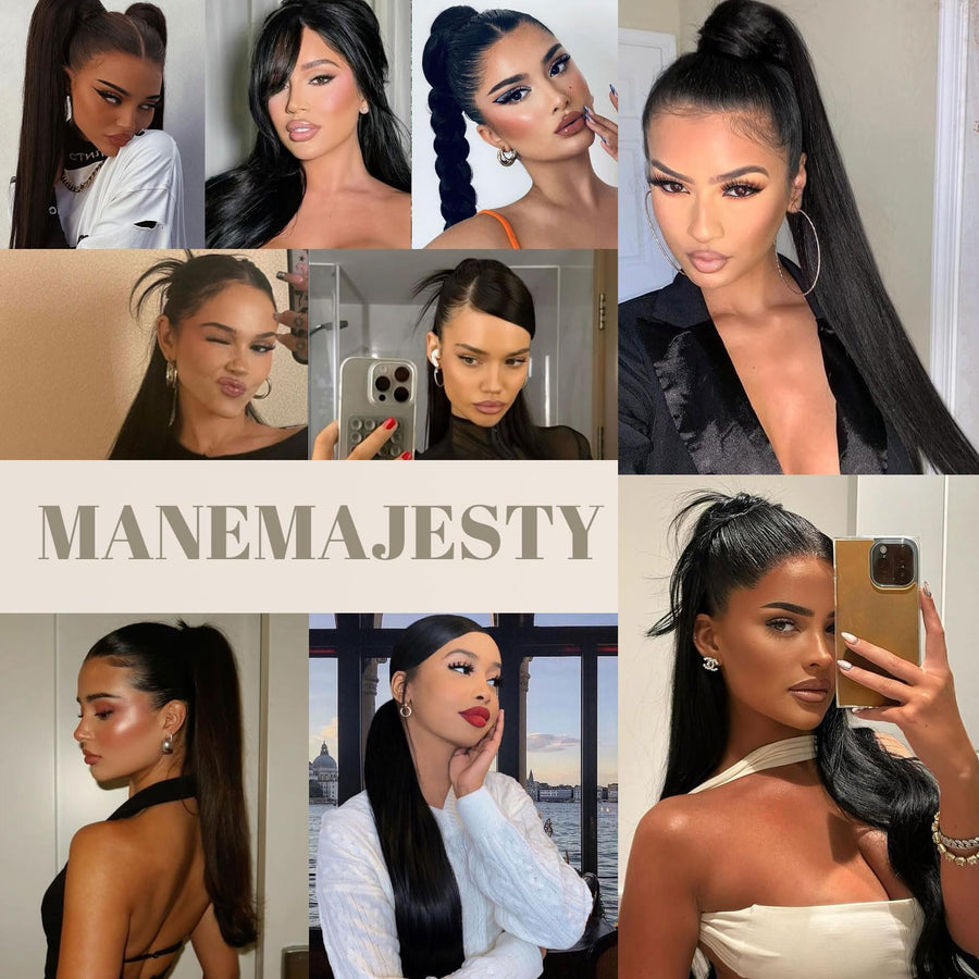 ManeMajesty Straight Drawstring Ponytail Extension - FT-2184 - B0F64KWKWG