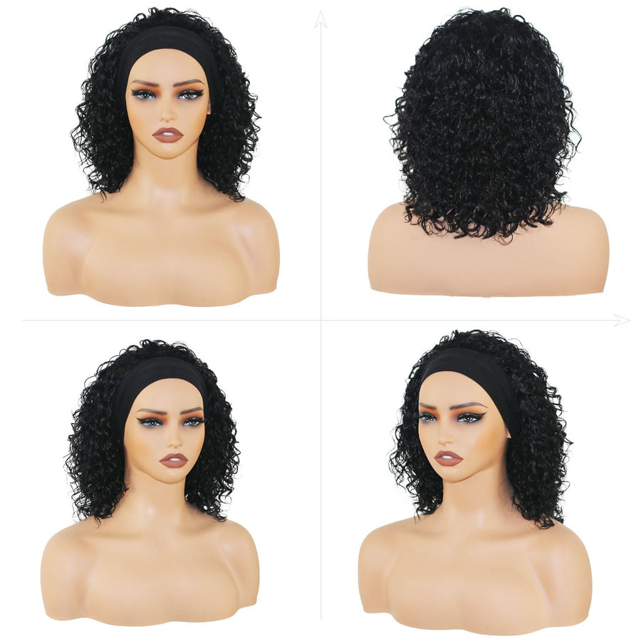 ManeMajesty Deep Curly Headband Wig - FT-2178DA - B0FL1T3LWY