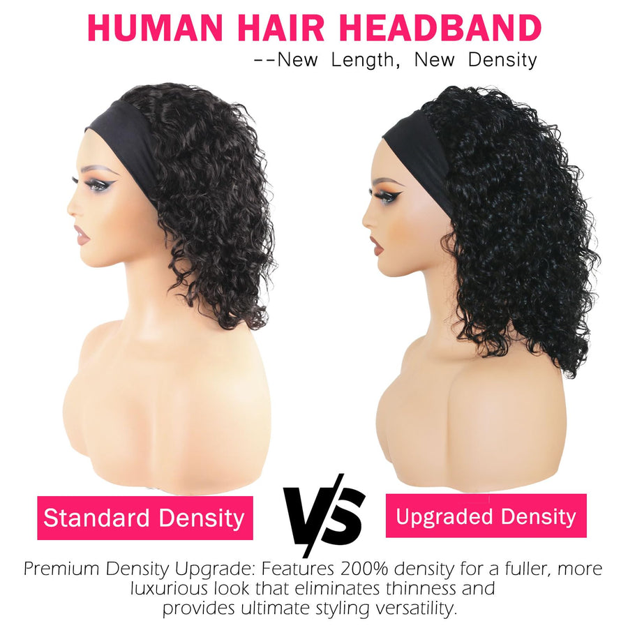 ManeMajesty Deep Curly Headband Wig - FT-2178DA - B0FL1T3LWY