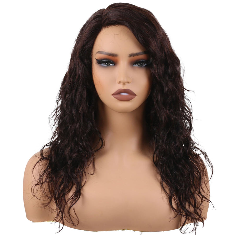 ManeMajesty 18 Inch Body Wave Lace Front Glueless Human Hair Wig - FT-1845-NK - B0FP528JDT